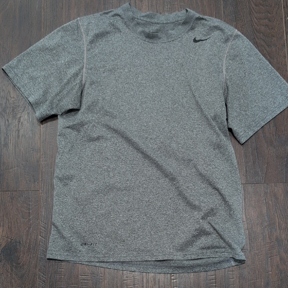Nike Gray Heather Short-Sleeve Dri-FIT Athletic Tee